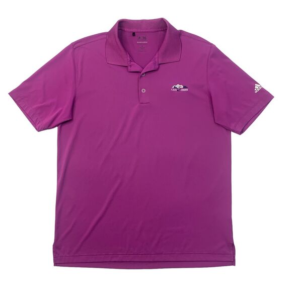 Adidas Shirt Mens M Medium Hot Pink Puremotion Cave Creek Golf Course Polo - Picture 1 of 11